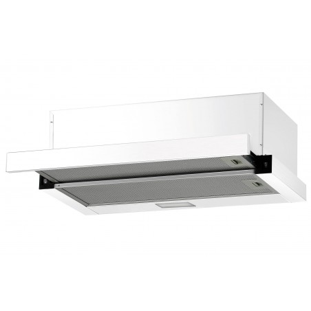 CAMPANA MEPAMSA SLIMLINE TELESCOPICA BLANCA 60CM 300m3 LED BLANCA *LB