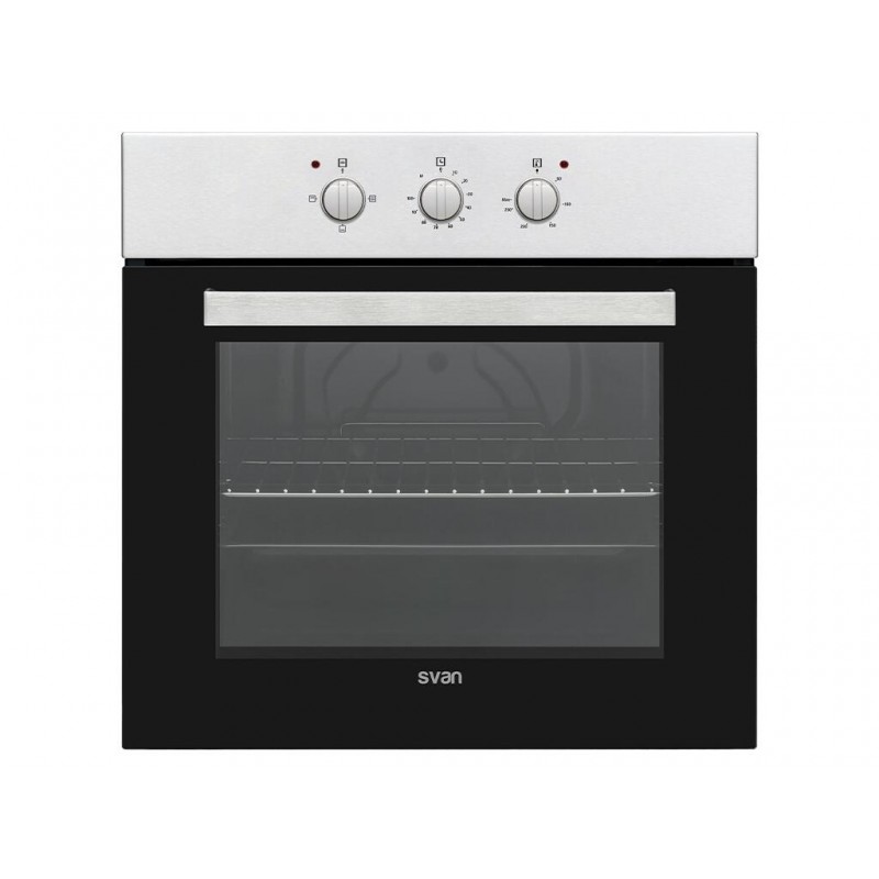 HORNO SVAN SVH094X1 INOX 76L 3F PUERTA CRISTAL BLACK RELOJ MECANICO