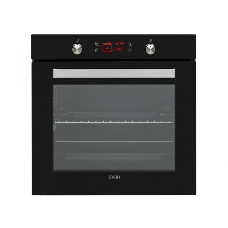 HORNO SVAN SVH375N CRISTAL NEGRO 10F 78L DIGITAL 1GUIA CORTINA AIRE