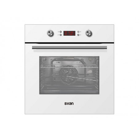 HORNO SVAN SVH411BP CRISTAL BLANCO PIROLITICO 12F 70L 1GUIA DIGITAL A