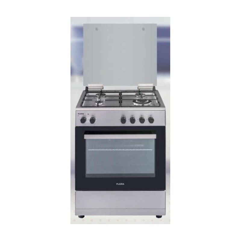 COCINA FLAMA 8261FL 4G INOX BUTANO 60X60 HORNO ELECTRICO