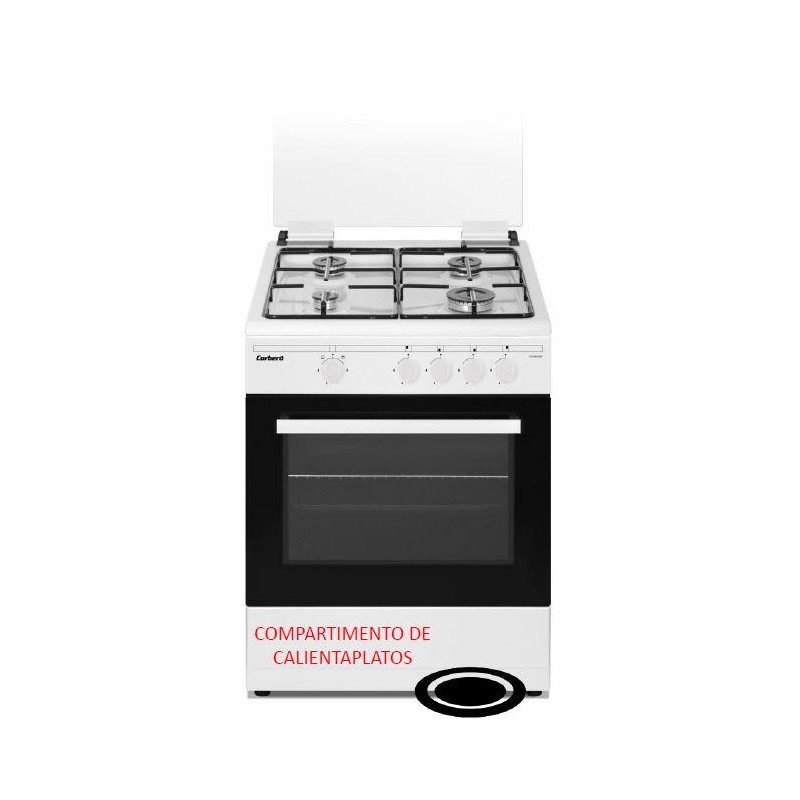 COCINA CORBERO CCSF60420BW 60x63 4F BUTANO