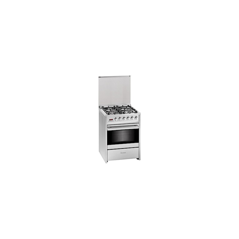 COCINA MEIRELES E610X GAS BUTANO 60X60CM 4F INOX HORNO ELECTRICO