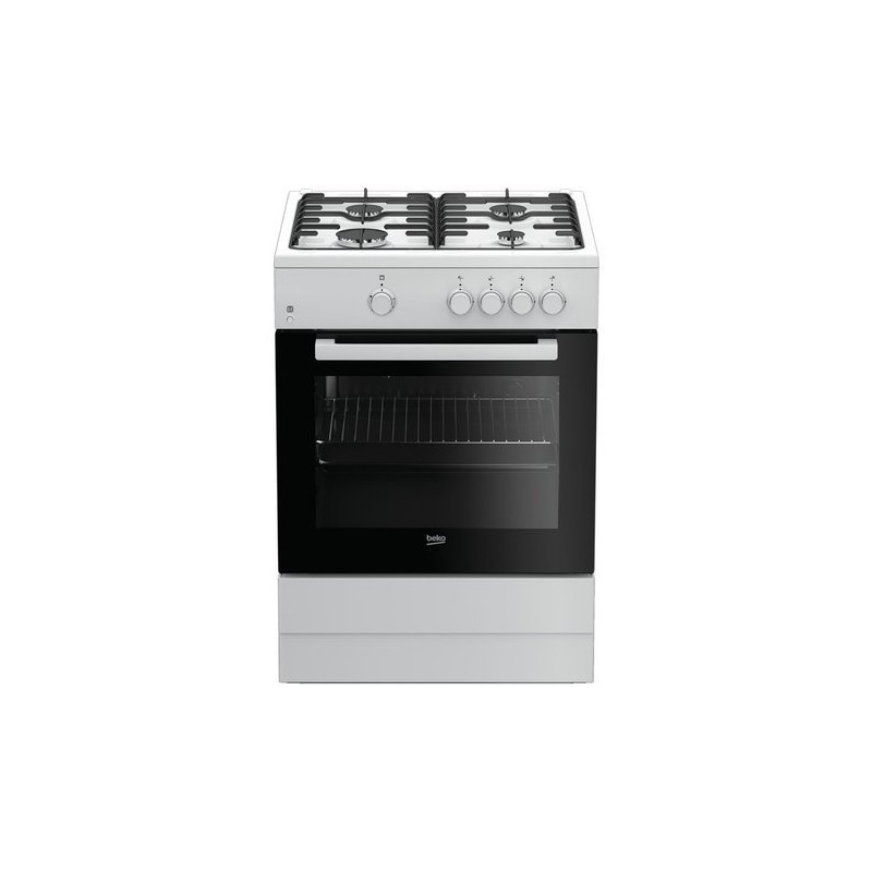 COCINA BEKO FSG62000DWL GAS BUTANO 4F 60X60 BLANCA