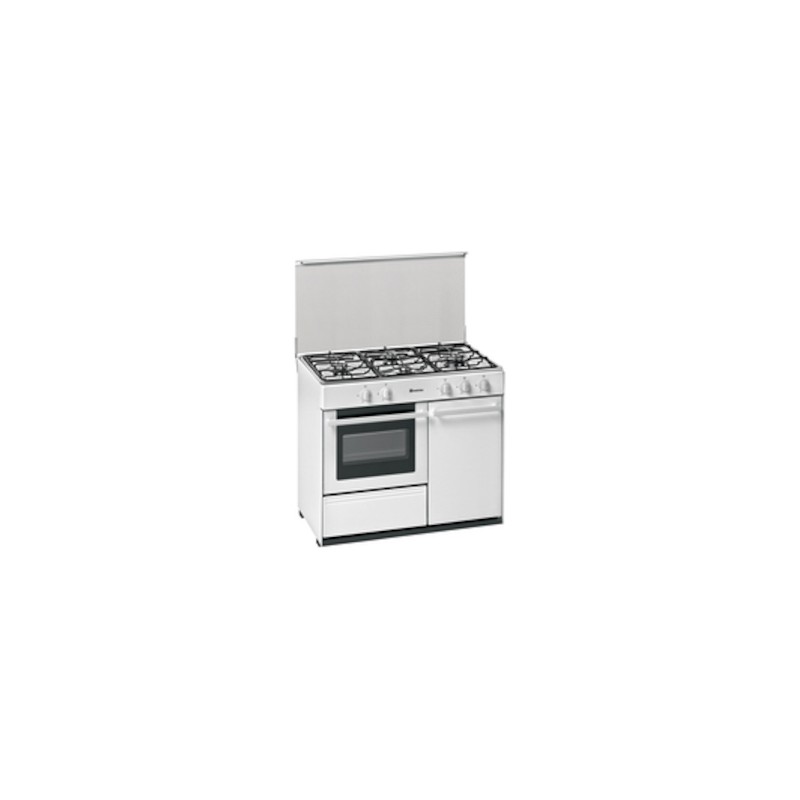 COCINA MEIRELES G2940VW GAS BUTANO 4F 90X55 PORTABOMBONAS BLANCA HORNO GAS