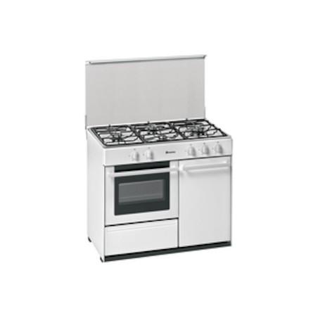 COCINA MEIRELES G2940VW GAS BUTANO 4F 90X55 PORTABOMBONAS BLANCA HORNO GAS