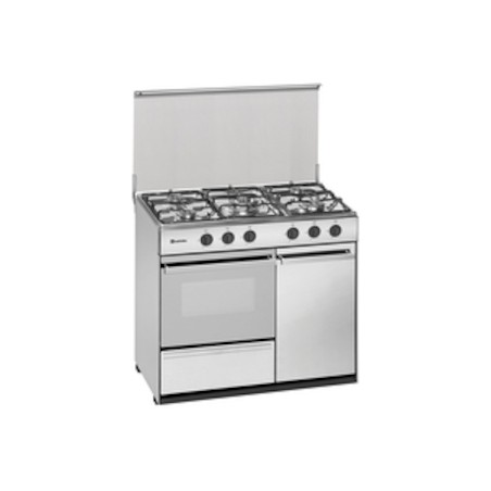 COCINA MEIRELES G2950DVW GAS BUTANO 5F 88X55 PORTABOMBONAS BLANCA HORNO GAS