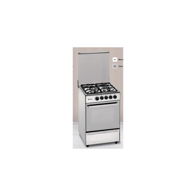 COCINA MEIRELES G603X GAS NATURAL 3F 60X60 INOX