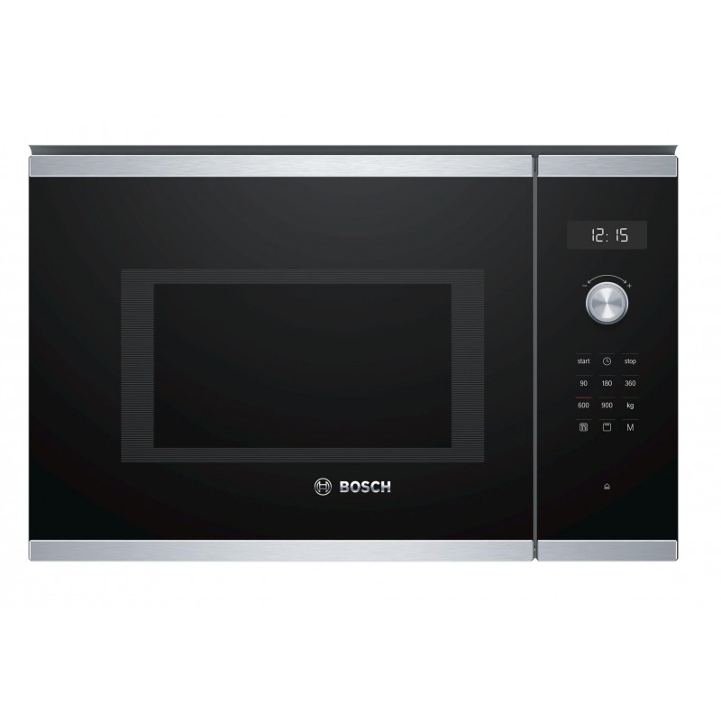 MICROONDAS BOSCH BEL554MS0 25L GRILL CRISTAL NEGRO Y ACERO