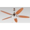 VENTILADOR FM VT130 TECHO 132CM 5ASPAS C/LUZ HAYA ROBLE