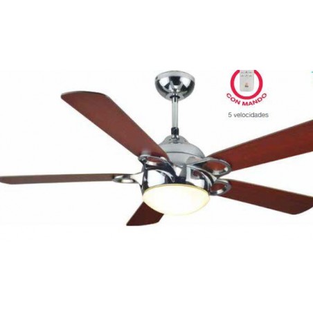 VENTILADOR FM VT2005L TECHO 132CM C/LUZ C/MANDO BAJO CONSUMO