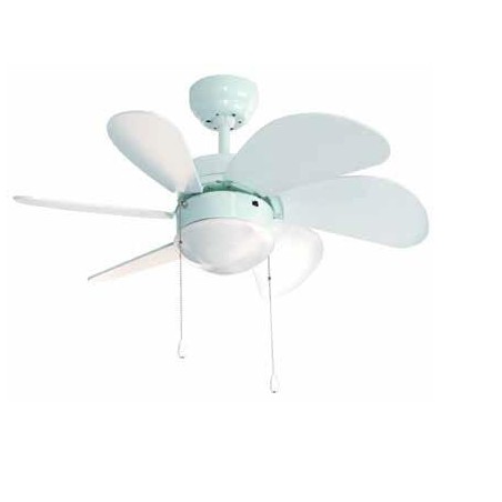 VENTILADOR FM VT90B TECHO 80CM C/LUZ BLANCO