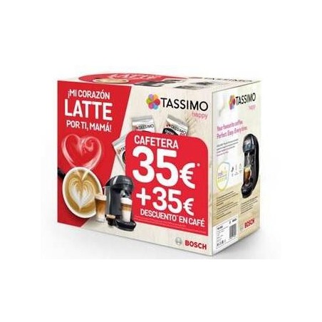 CAFETERA BOSCH TASSIMO TAS1002V HAPPY NEGRO