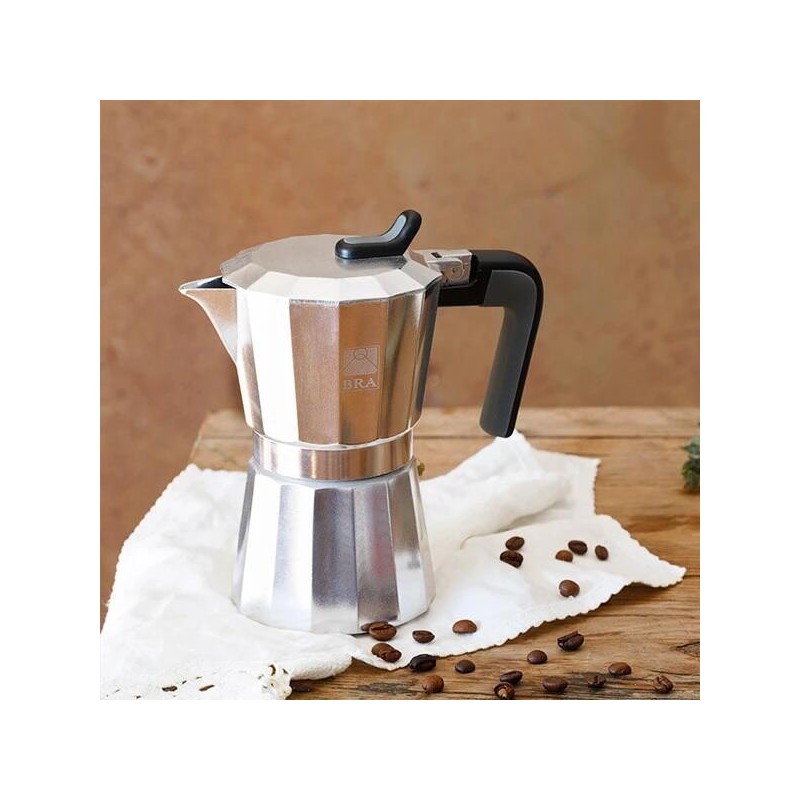 CAFETERA BRA A170572 6TZ DE LUXE 2 ALUNINIO NO INDUCCION