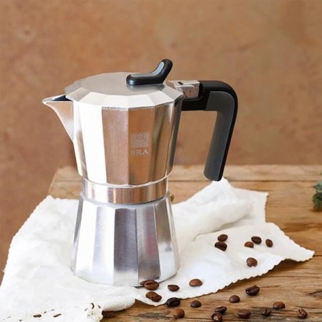 CAFETERA BRA A170572 6TZ DE LUXE 2 ALUNINIO NO INDUCCION