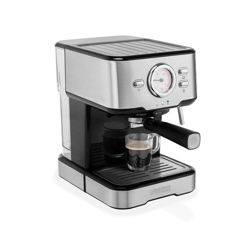 CAFETERA PRINCESS 249412 EXPRESS Y CAPSULA 20BAR 1.5L INOX