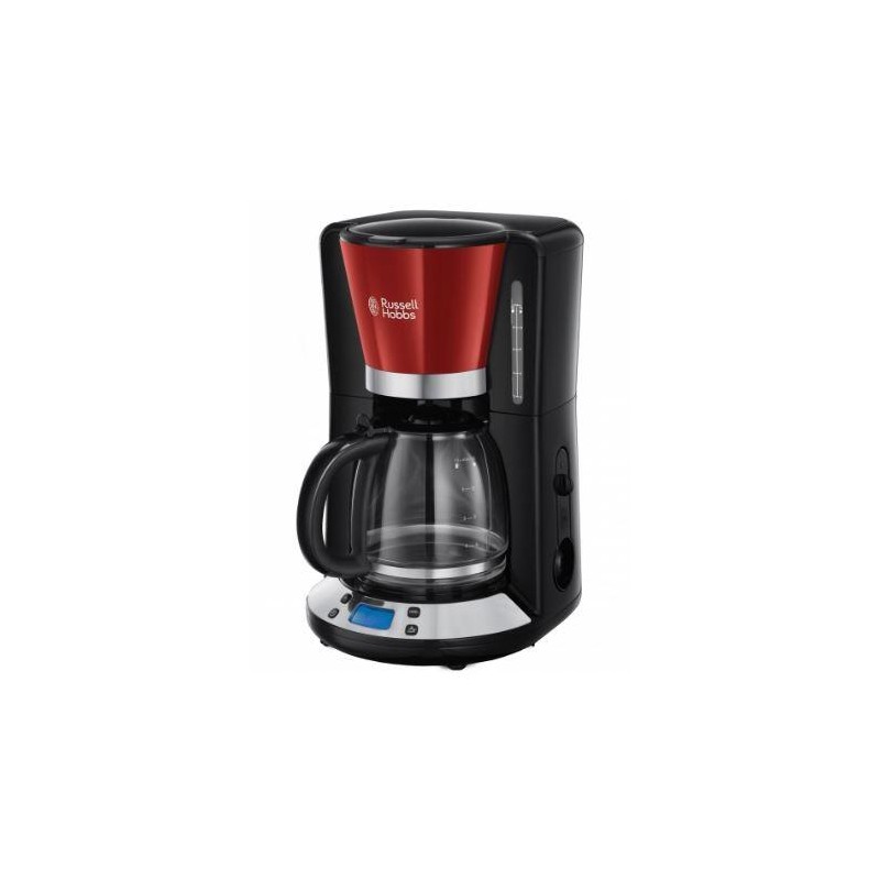 CAFETERA RUSSELL HOBBS 2403156 DE FILTRO NEGRA/ROJO 1.25L 10TAZAS