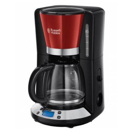 CAFETERA RUSSELL HOBBS 2403156 DE FILTRO NEGRA/ROJO 1.25L 10TAZAS