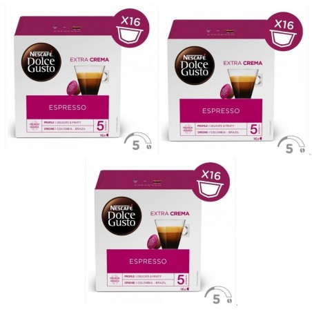 PACK 3 CAJAS DG ESPRESSO EXTRA CREMA 3x16CAP