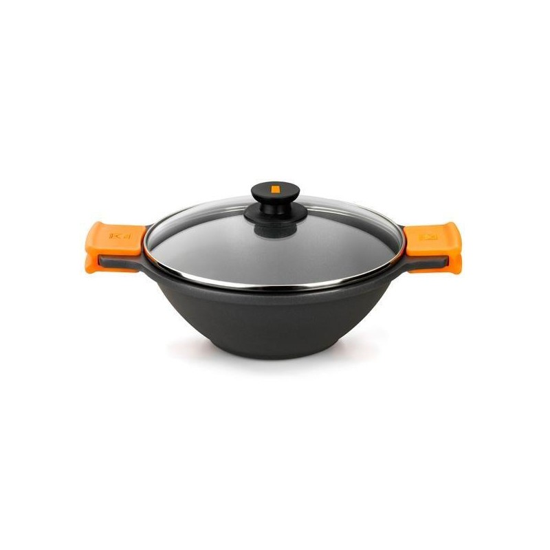 CAZUELA BRA A272028 WOK 28CM C/TAPA CONCAVA EFFICIENT