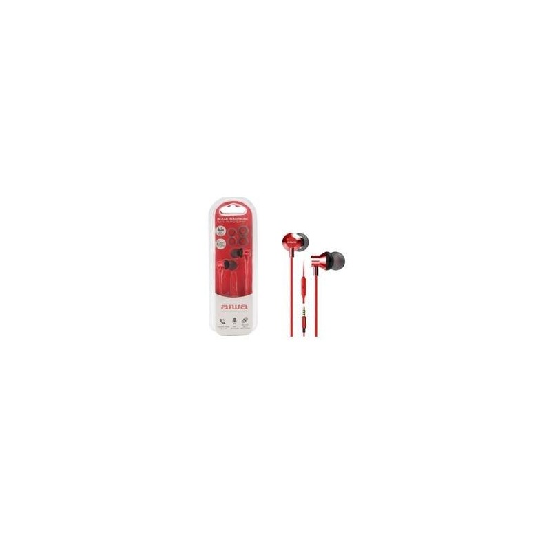 AURICULARES AIWA ESTM50RD ROJO