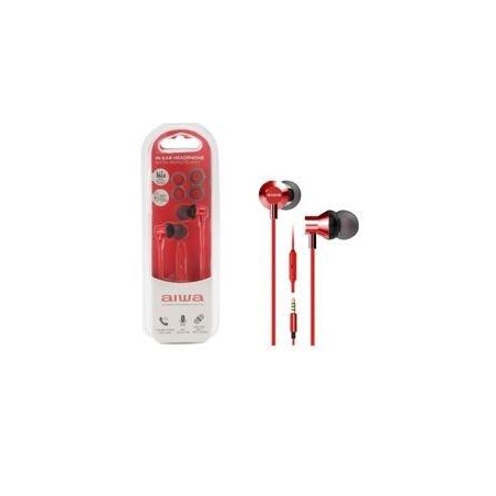 AURICULARES AIWA ESTM50RD ROJO