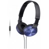 AURICULARES SONY MDRZX310APL DIADEMA MET MIC AZUL