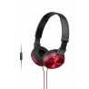 AURICULARES SONY MDRZX310APR ROJO MICRO