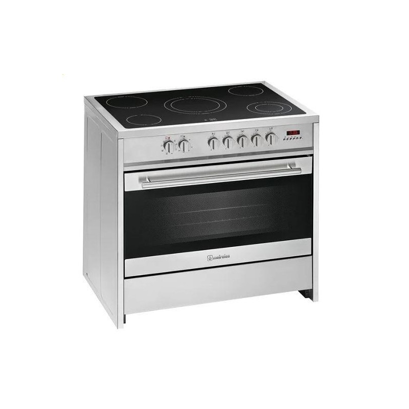 COCINA MEIRELES E912X 90X60 VITRO 5 ZONAS INOX A