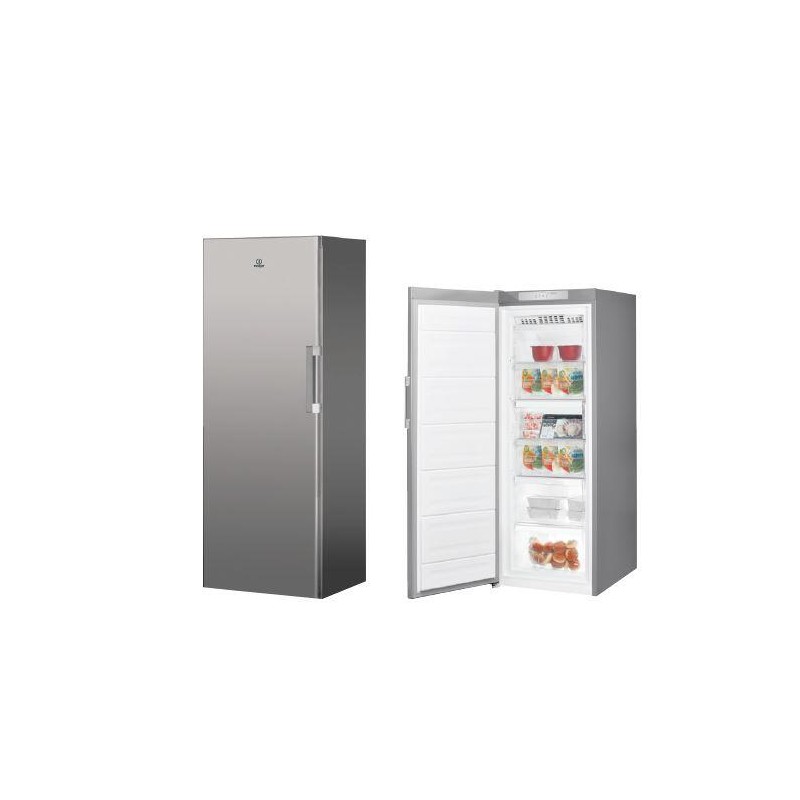 CONGELADOR VERTICAL INDESIT UI6F1TS1 NF 167X59.5 INOX A+