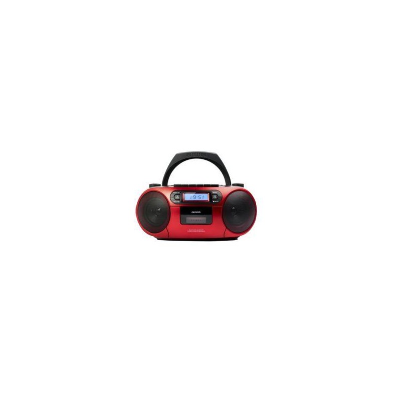 RADIO CD AIWA BBTC550RD ROJO CASSETTE BLUETOOTH